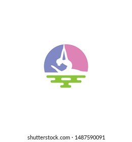 Yoga Logo Design Concept Template