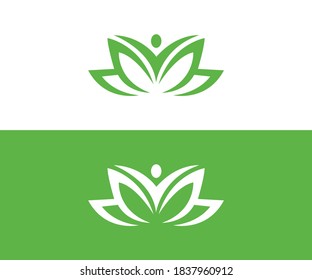 formato de eps de diseño de logotipo de yoga