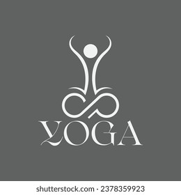 Yoga logo design a human creative yoga logo design 