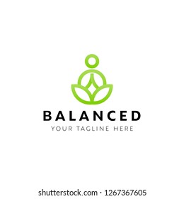 Yoga Logo Design Inspiration, Green