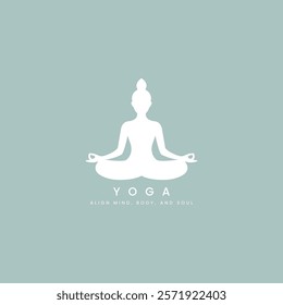 Yoga Logo Design: Yoga Posture Vector Icon for 21 June International Yoga Day. Health, Fitness and Meditation. Mindful Moves for Balance, Harmony and a Healthy Lifestyle. Spiritual, Wellness Branding.