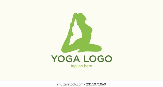Yoga logo design simple concept Part 3