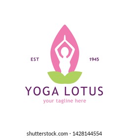 Yoga Logo Design Stock Human Meditation Stock Vector (Royalty Free ...