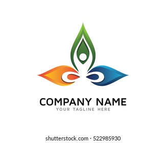 Yoga Logo Design Template