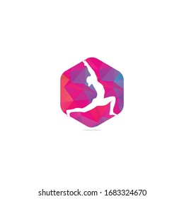 Yoga logo design template. Health Care, Beauty, Spa, Relax, Meditation, Nirvana concept icon	