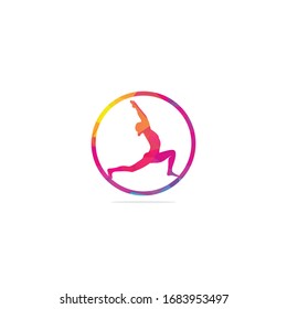 Yoga logo design template. Health Care, Beauty, Spa, Relax, Meditation, Nirvana concept icon	
