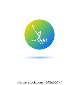 Yoga logo - design template. Health Care, Beauty, Spa, Relax, Meditation, Nirvana concept icon.