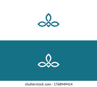 yoga logo design vector format
