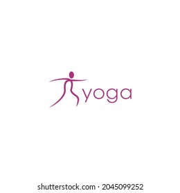 Yoga Logo Design-Vorlage. Gesundheit, Schönheit, Spa, Relax, Meditation, Nirvana Konzept Symbol. Grafikdesign-Element. Vorlage für Yoga-Center, Spa oder Yoga-Studio. Vektorgrafik.