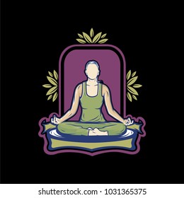 Yoga Logo Design Vector And Illustration For Bussiness Company