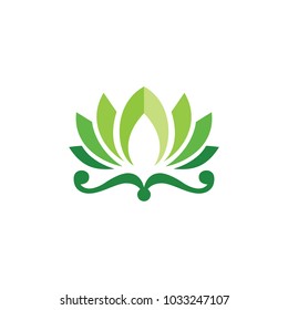 Yoga logo design vector template, Health Spa Meditation lotus concept