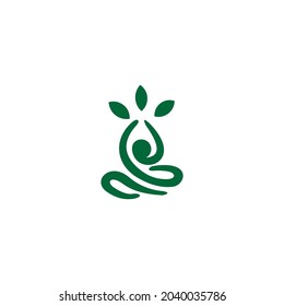 yoga logo elegant and clean