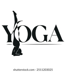 Yoga Logo Girl Sport Meditation