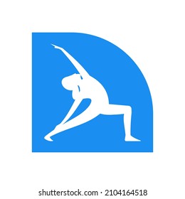 Yoga logo for health .vector illustration