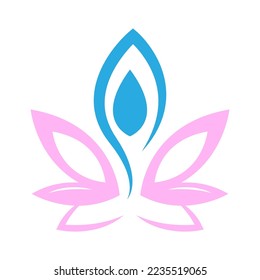 Yoga logo icon design illustration