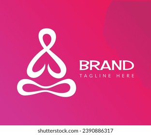Yoga logo icon design template elements. Usable for Branding and Business Logos.
