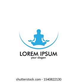yoga logo icon for good mental health care