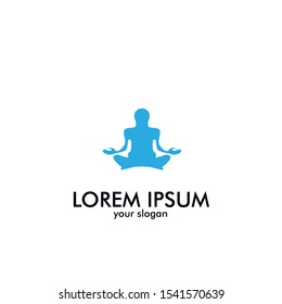 yoga logo icon for good mental health care