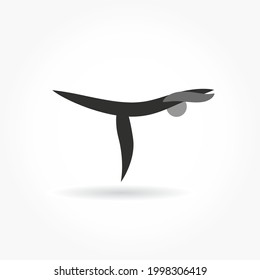 Yoga logo and icon. Yoga meditation figure pose. Vector illustration
