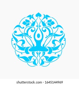 yoga logo icon spa art 