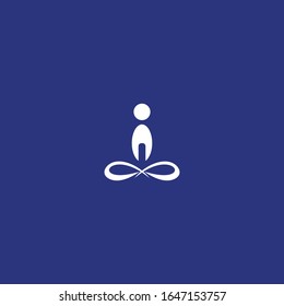 Yoga logo Icon template design in Vector illustration .