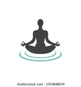 Yoga Logo and Icon Vector Template