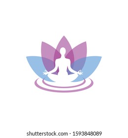 Yoga Logo and Icon Vector Template