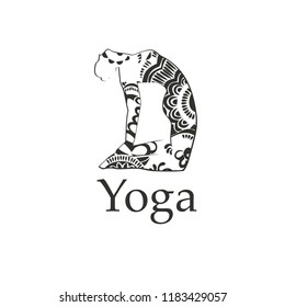 Yoga logo, label template design