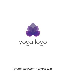 yoga logo or lotus logo template