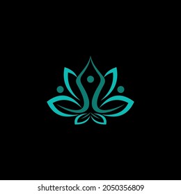 Yoga-Logo einfach, sauber und elegant