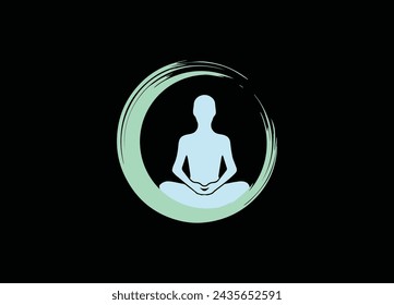  Yoga logo, Yoga studio colorful logo design template