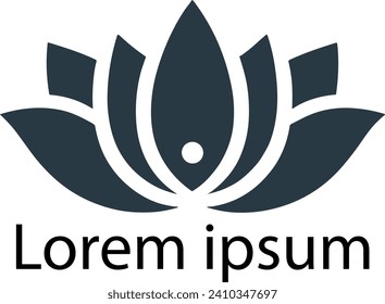 logotipo de yoga para estudio sobre fondo blanco