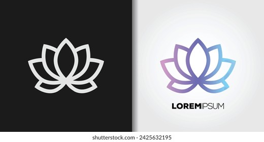 yoga logo symbol set vector
