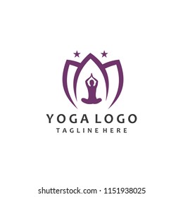 yoga logo template