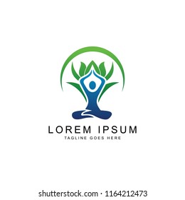 yoga logo template