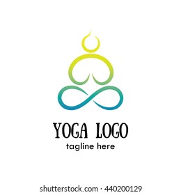Yoga logo template