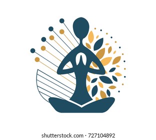 Yoga, logo template