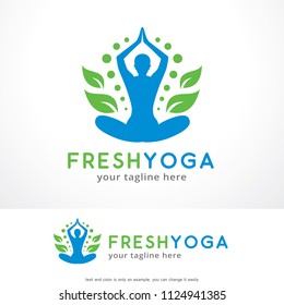 Yoga Logo Template Design, Creative Symbol, Icon