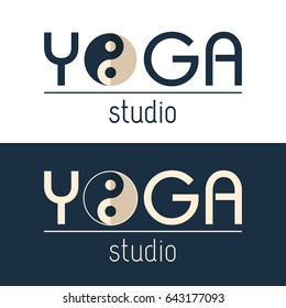 Yoga Logo Template. Vector design