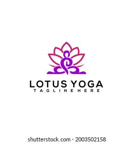 Yoga logo template vector. Healthy logo concept