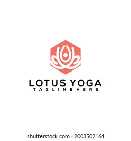 Yoga logo template vector. Healthy logo concept