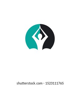 Yoga logo template vector icon design