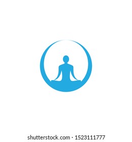 Yoga logo template vector icon design