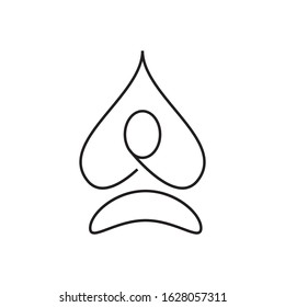 Yoga logo template vector icon design
