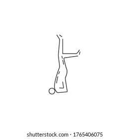 Logo-Vorlage für Yoga, Vektorsymbol-Design