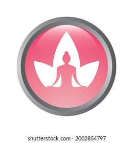 Yoga logo template vector icon design