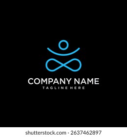 yoga logo vector. logo vector