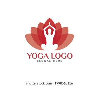 yoga logo vector creative design template