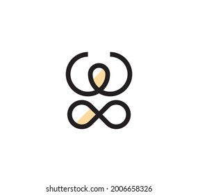 yoga logo vector design template