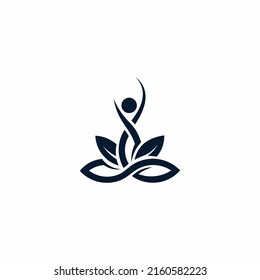 Yoga logo vector emblem design